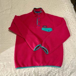 Patagonia Magenta Women's Lightweight Synchilla® Snap-T® Fleece Pullover Small